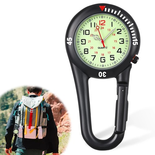 Portable clip carabiner - on,